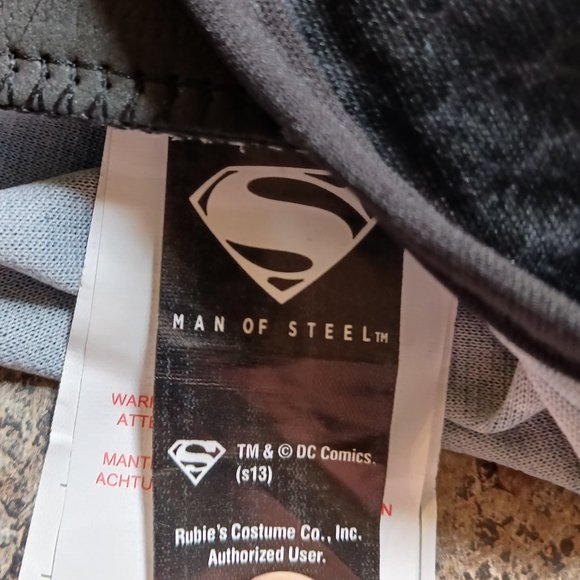 Mens Two Piece 2013 Superman Man of Steel Halloween Costume Size L - Picture 8 of 16